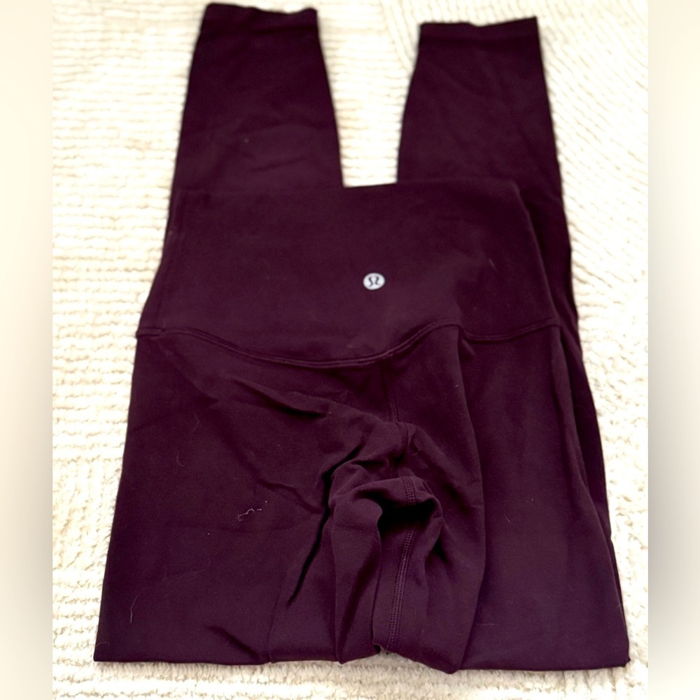 Lululemon Align mid rise purple leggings Sz 2 length 22”